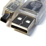 8Ware 3m USB 2.0 Cable A to B 4-pin Mini Transparent Metal Connector Cord Sync