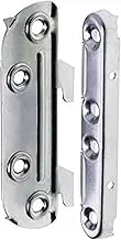 Bed Connecting Corner Brackets/Fixings Hook On System Steel Finished in Yellow Galvanised Sturdy 130mm Height
