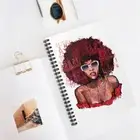 Melanin Poetry (Afro Sunglasses Woman) - Spiral Notebook (Ruled Line)