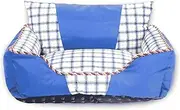 Pet Sofa Bed - Dog, Cat Or Puppy Memory Foam Mattress Comfortable Couch for Pets with Removable Washable Cover/Blue