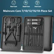 AU Stainless Steel Nail Groom Clipper Pincer Kit Eyebrow Manicure Pedicure Tools