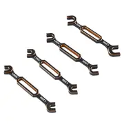 4Pcs Wrench 3/3.2/3.5/3.7/4/5/5.5/6mm Turnbuckle Nut Ball End Joint Remover Universal Tool for RC C Black Red