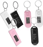 [LIFKOME] 6 Pcs Key Chain Small Watch Portable Watches Digital Watch Clip on Watch Keychain Watch Digital Pocket Watches Digital Keychain Watches Digital Pocket Watch Shell Abs