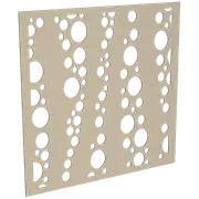 ProtectorAl 300 - 1200 x 300 - 1200mm Paperbark Bubbles Unframed Solid Aluminium Decorative Panel