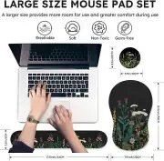 Mouse Pad with Wrist Rest Comfortable Computer Gel Mouse Pad for 4in1 Ergonomic