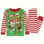 Nickelodeon Paw Patrol Christmas Pajama Set 2-Piece Cotton Size 18 Months