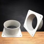 Innovative Design of the Plastic Air Vent Duct Connector Flange Simplifies Use