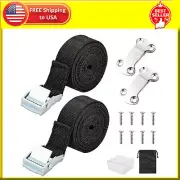 Cooler Tie Down Kit for YETI & RTIC, Fixed Straps to Prevent Skids, Includes 316