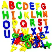 24-76pcs Magnetic Alphabet Letters EVA Foam Refrigerator Stickers Toddlers Kids