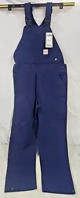 New Carhartt Overalls Mens 36 x 36 Navy FR Carpenter Bib Flame Resistant