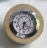 TEAKWOOD CLOCK QTZ MOVEMENT SECOND HAND DESKTOP LAST ONE! # 4033