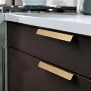 kitchen cabinet lip pull handles brass jervis bay