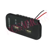 Car Fast Charger Socket USB PD Type-C 3 Ports Power Outlet Panel Motorcycle Boat (for: Volkswagen)