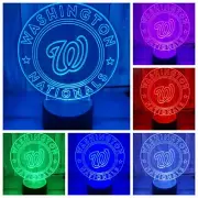 Washington Nationals 3D LED Lamp