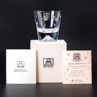 【田島硝子】日本手工吹製富士山杯 mini櫻花款 威士忌杯 酒杯 玻璃杯 隨飲料變色(TG20-015-MRS)