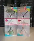 2x Plum Beauty Improves Skin Tone Facial Roller JADE & ROSE QUARTZ New