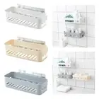 Bath Shower Caddy Bathroom Shampoo Sponge Hand Gel Holder Wall Storage Shelf