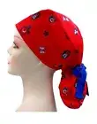 Cute Christmas MIckey Ponytail Handmade Scrub Cap Doctor Theatre Nurse Hospital