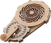 TOYANDONA Outdoor Wooden Kaleidoscope Hand Crank Toy DIY Educational and Girls Supply
