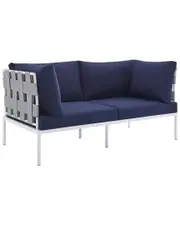 Modway Harmony Sunbrella Outdoor Patio Aluminum Loveseat