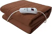Heating Electric Blanket in Autumn and Winter, Sigle Bed Heated Mattress Cover, with Elasticated Skirt, Fast Heat Up, Machine Washable, Safe for All Night Use,