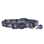 La Doggie Vita Go Fish Indigo Taupe Cat Collar