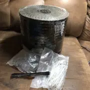 Hardware Cloth 8'' x 200’ 1/2” Coated Wire Mesh Roll With Fasteners & Metal Tie