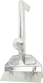 Kisangel Griddle Stainless Steel Scraper Professional Cooking Scraper Splash Preventer for Safer Cleaning