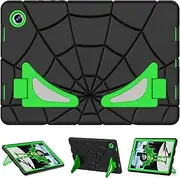 Kids Case for Samsung Galaxy Tab A8 10.5 2022 SM-X200 X205 Kickstand Heavy Duty Cover for Kids Rugged Shockproof Protective Tablet Case for Samsung Galaxy Tab A8 10.5 (Black/Green)