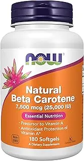 NOW Natural Beta Carotene,180 Softgels