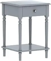 Esther Bedside Table with Drawer - Grey