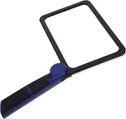 FOMIYES Handheld LED Lighted Folding Magnifier for Seniors Full Page Magnifying Tool for Reading Crafting and Detailed Work with Enhanced Illumination and Durable Design