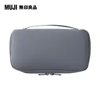 在飛比找露天拍賣優惠-新品【MUJI 無印良品】聚酯纖維護照夾附網眼收納袋.灰/約