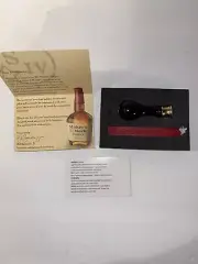 MAKERS MARK Bourbon Whisky Seal Stamp Kit Sealing Wax And Metal Stamp Set Unused