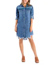 Billy T Superstar Denim Shirt Dress