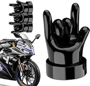 Rubber Valve Caps | Valve Caps Tire Middle Finger Stem Caps - Funny Rubber Tire Caps Seal Air Caps for Car & Trucks