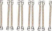 [Levemolo] 5 Pairs Shoe Chain Charms Stylish Shoe Decorations for Women Men Easy to Attach Required for Clogs Sandals Unique Accessory with Rhinestone Chain