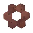 6Pcs Drinking Cup Mats Funny Jigsaws Coffee Coasters for Home and Office