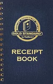 Rediform Gold Standard Carbonless Money Receipt Book, 8.5 x 5.5 Sets per Book (8L829)