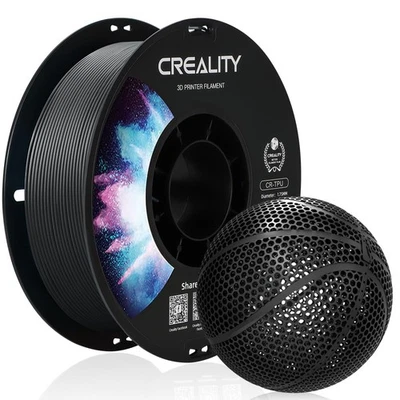 Flexible TPU Filament 1.75mm Black 1kg for 3D Printing Basketballs