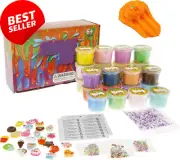 Cloud Slime Kit, 24 Pack, Mini, Fluffy, Non-Sticky, Party Favors