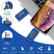 256/64GB USB i Flash Drive Disk Storage Memory Stick For iPhone iPad PC IOS
