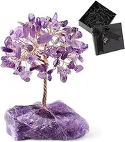 Amethyst Crystal Tree Crystals Gemstone Tree Life Stone Base Copper Wire Office Desk Room Feng Shui Home Decor Gift