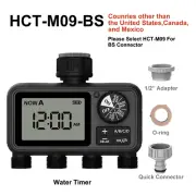 HCT-M09 4-Outlet Water Timer 2025Th Newest 4 Zone Garden Tools Automatic Irrigat