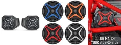 SSV Works Front Speaker Pods With Red Grilles For Polaris Ranger XP 1000 18-22