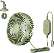 [Generic] Desk Fan - Small Table Fans | Powerful Bed Fans |USB Car Fan | 3 Speeds Truck | Adjustable Quiet Blower, Air Circulation For Automobile Truck Camping Home Hot Weather