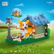 Loz LOZ Mini Blocks Farm Series - Corgi Building Bricks Set 20 x 15 x 8cm