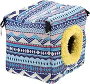 HOMOBABE Warm Sugar Glider Hammock for Pets Cozy Winter Nest for Guinea Pigs Hamsters Hedgehogs and More Durable Windproof and Comfortable Sleeping Bed