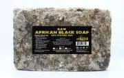 Raw African Black Soap 100% Vegetable base products from Ghana Africa 10 pound.