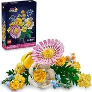 LEGO® Botanicals Petite Sunny Bouquet 10347 Flower Decor DIY Building Kit for Kids, Birthday Toys for Girls, Boys and Flower Lovers, Desk Toy, Spring Nature Decoration, Artificial Floral Display